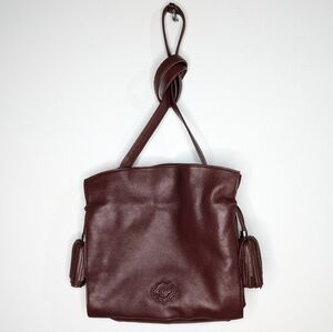 Oryany plum purple red leather crossbody purse